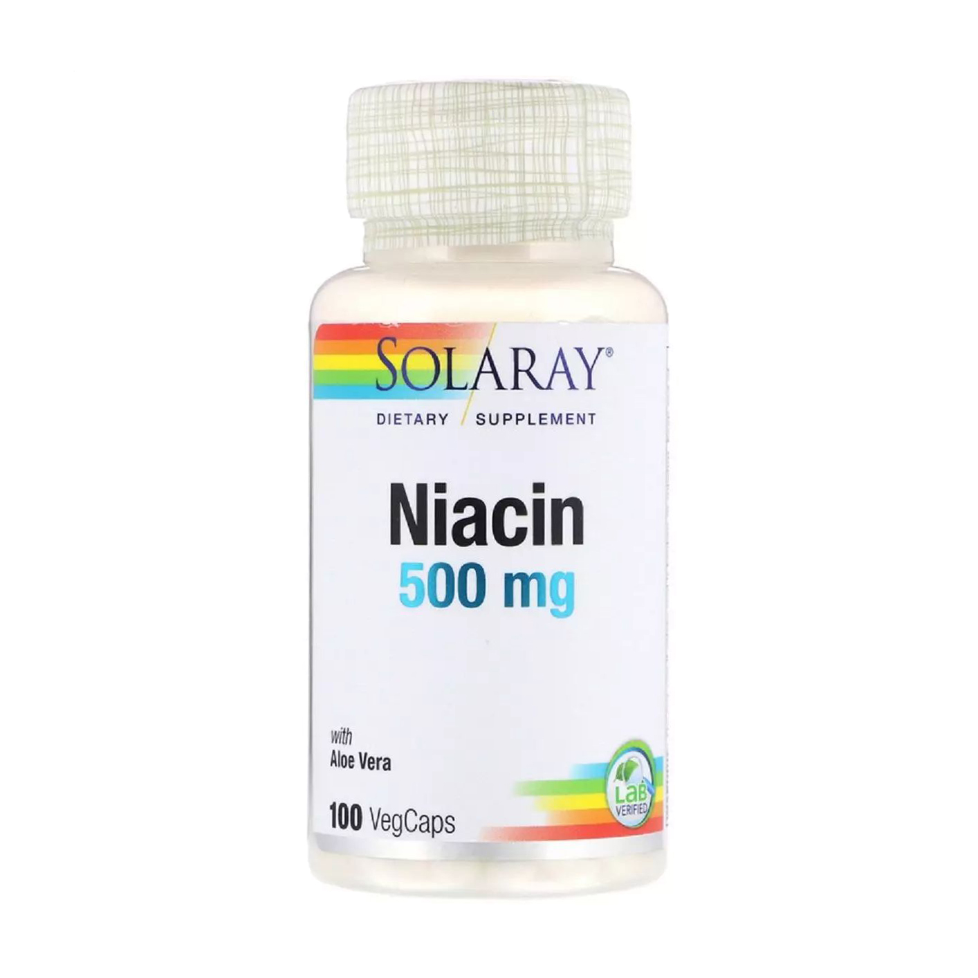 Ніацин Solaray Niacin 500 мг, 100 капсул